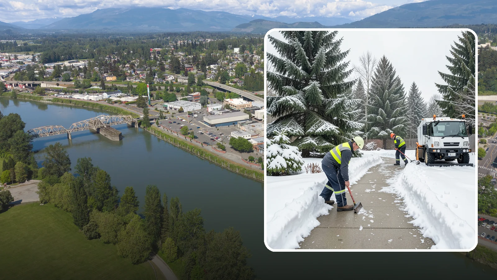Patio Clearing in Mount Vernon, Skagit County, WA - We clear residential and commercial patios so these gathering spaces stay usable through Western Washington winters.