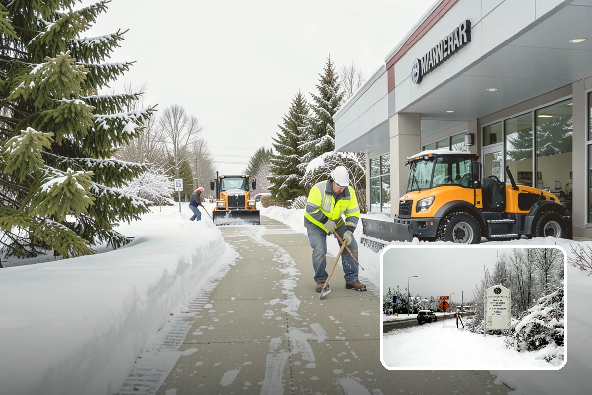 Patio Clearing in Newcastle, King County, WA - Keeps patios safe and usable in winter