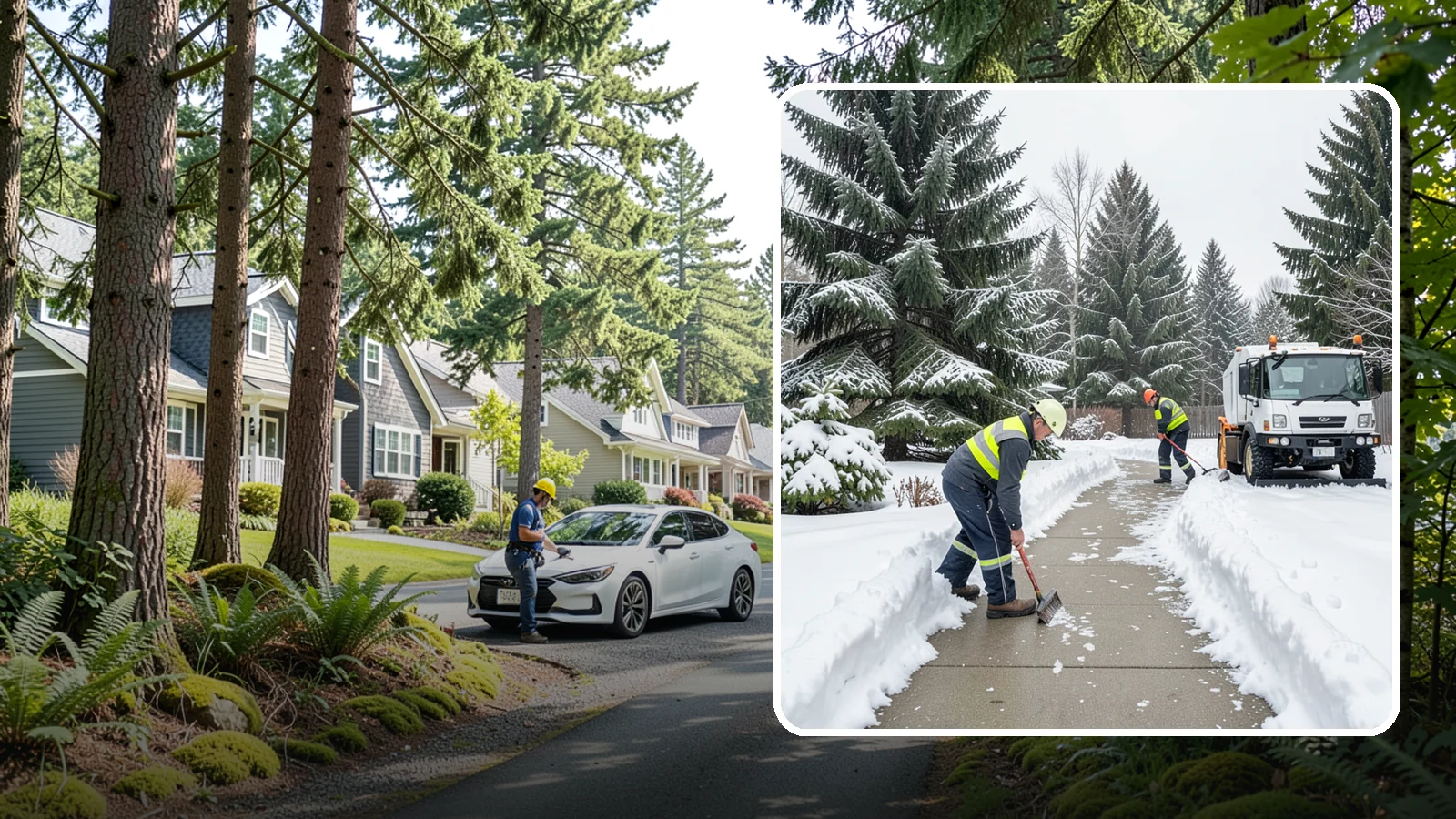 Patio Clearing in Normandy Park, King County, WA - We clear residential and commercial patios so these gathering spaces stay usable through Western Washington winters.