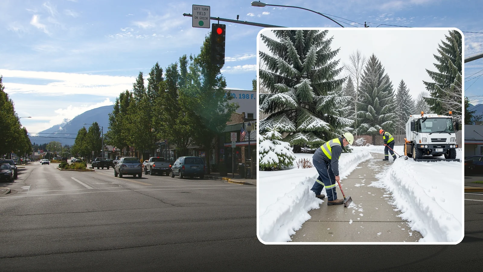 Patio Clearing in North Bend, King County, WA - We clear residential and commercial patios so these gathering spaces stay usable through Western Washington winters.