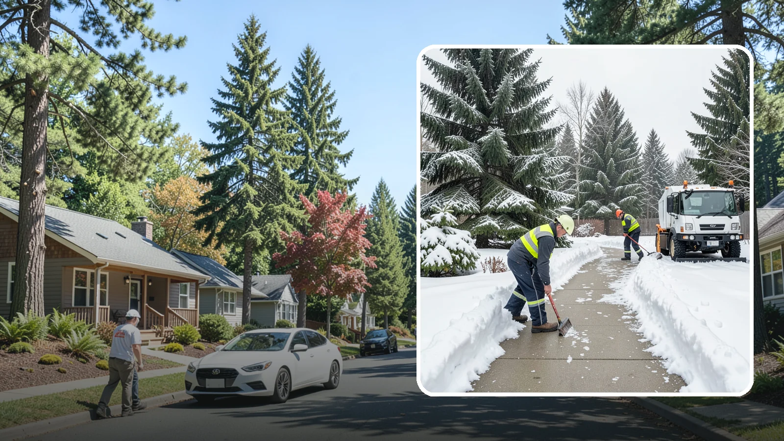Patio Clearing in Orting, Pierce County, WA - We clear residential and commercial patios so these gathering spaces stay usable through Western Washington winters.