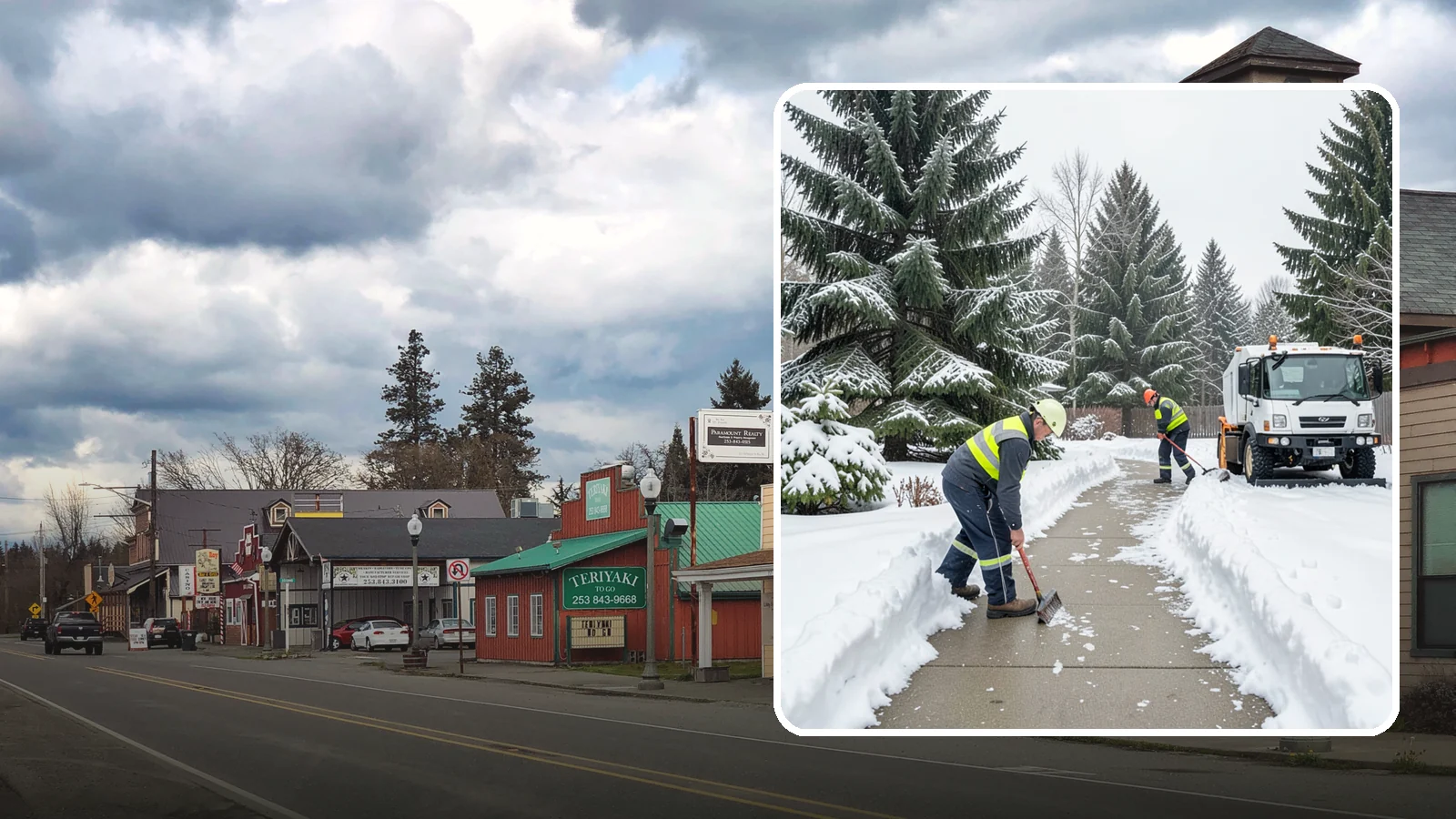 Patio Clearing in Roy, Pierce County, WA - We clear residential and commercial patios so these gathering spaces stay usable through Western Washington winters.