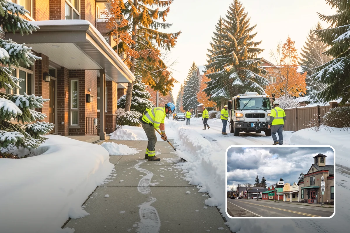 Patio Clearing in Roy, Pierce County, WA - Keeps patios safe and usable in winter