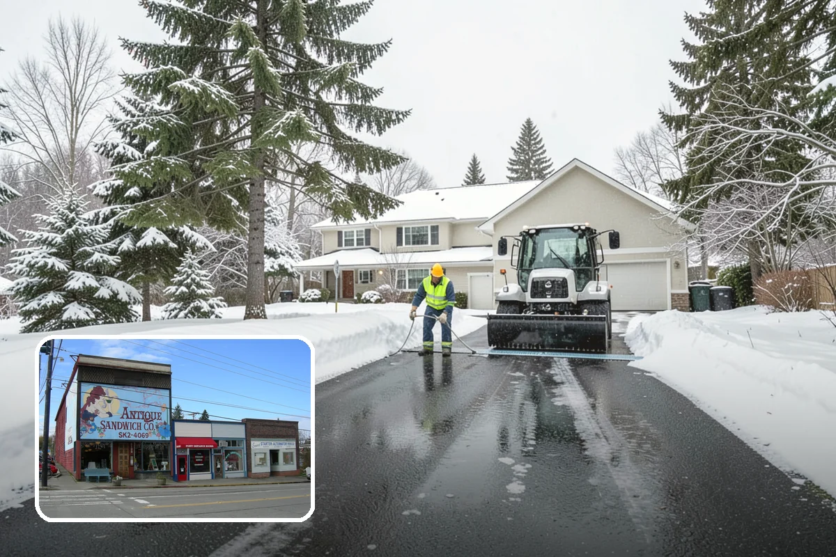 Patio Clearing in Ruston, Pierce County, WA - Keeps patios safe and usable in winter