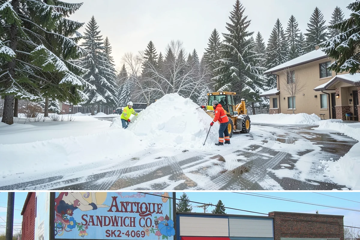 Patio Clearing in Ruston, Pierce County, WA - Serviced after each snowfall through the winter months when patios would otherwise sit iced over.