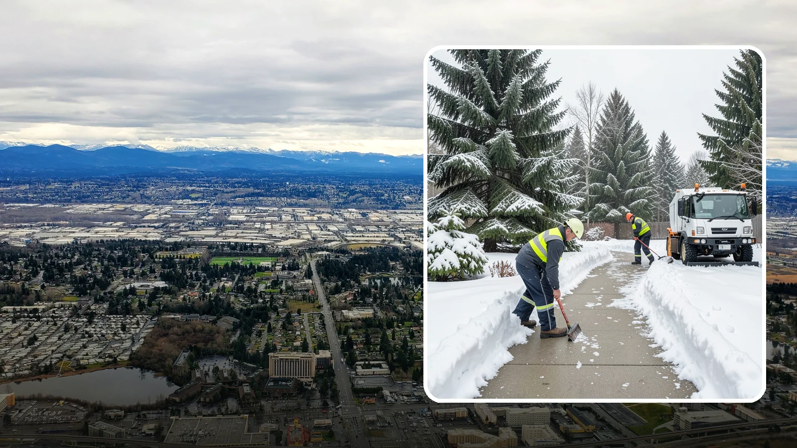Patio Clearing in SeaTac, King County, WA - We clear residential and commercial patios so these gathering spaces stay usable through Western Washington winters.