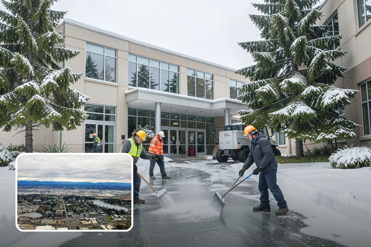 Patio Clearing in SeaTac, King County, WA - Keeps patios safe and usable in winter