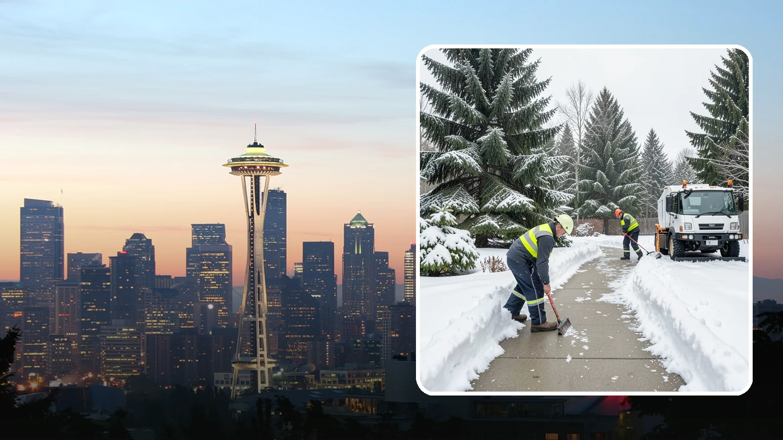 Patio Clearing in Seattle, King County, WA - We clear residential and commercial patios so these gathering spaces stay usable through Western Washington winters.