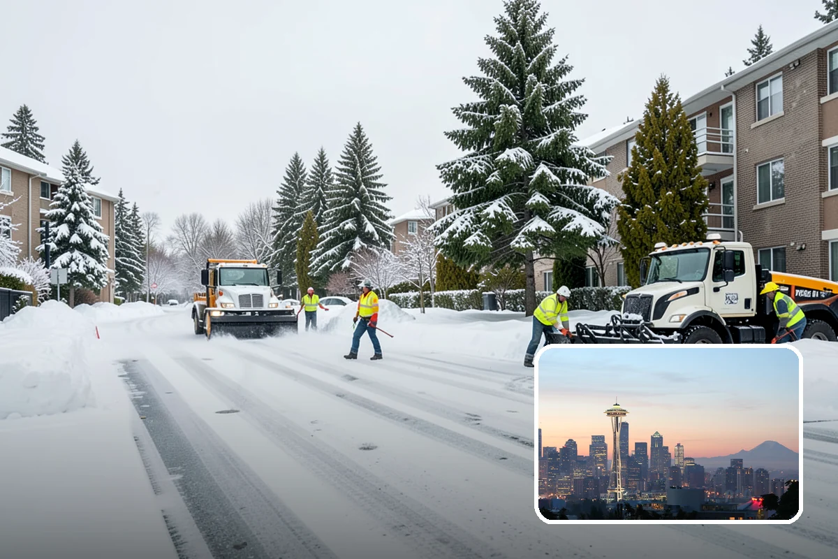 Patio Clearing in Seattle, King County, WA - Keeps patios safe and usable in winter