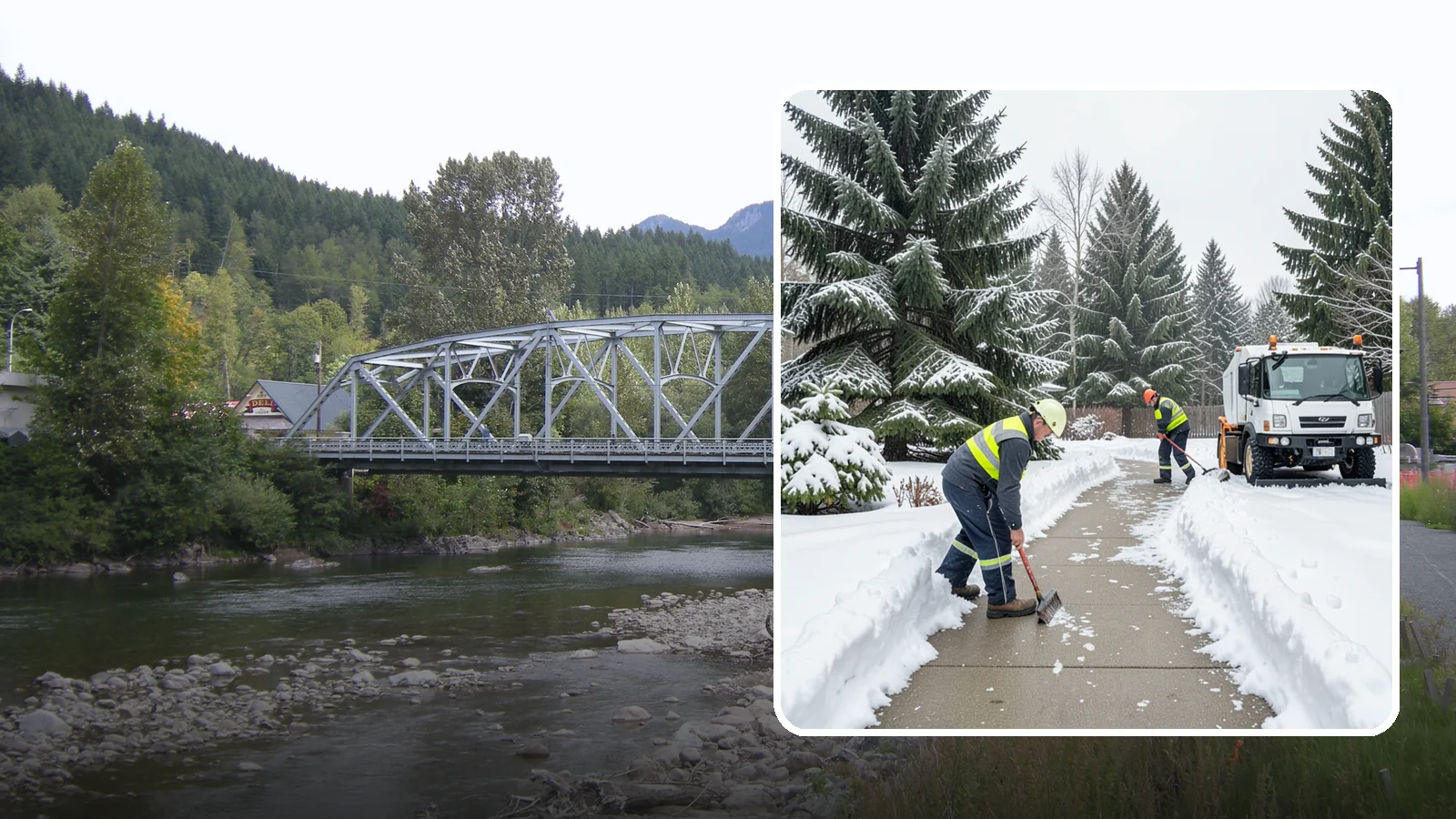 Patio Clearing in Skykomish, King County, WA - We clear residential and commercial patios so these gathering spaces stay usable through Western Washington winters.