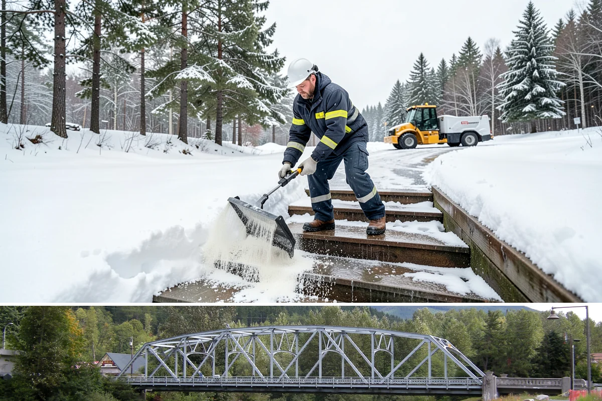 Patio Clearing in Skykomish, King County, WA - Serviced after each snowfall through the winter months when patios would otherwise sit iced over.