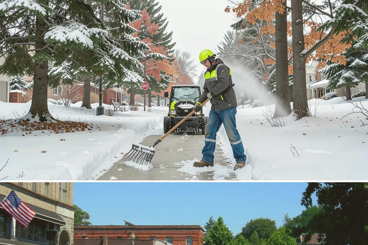 Patio Clearing in Snohomish, Snohomish County, WA - Serviced after each snowfall through the winter months when patios would otherwise sit iced over.