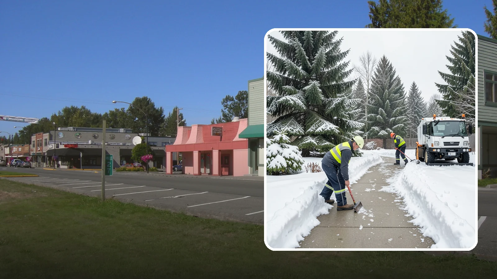 Patio Clearing in Snoqualmie, King County, WA - We clear residential and commercial patios so these gathering spaces stay usable through Western Washington winters.