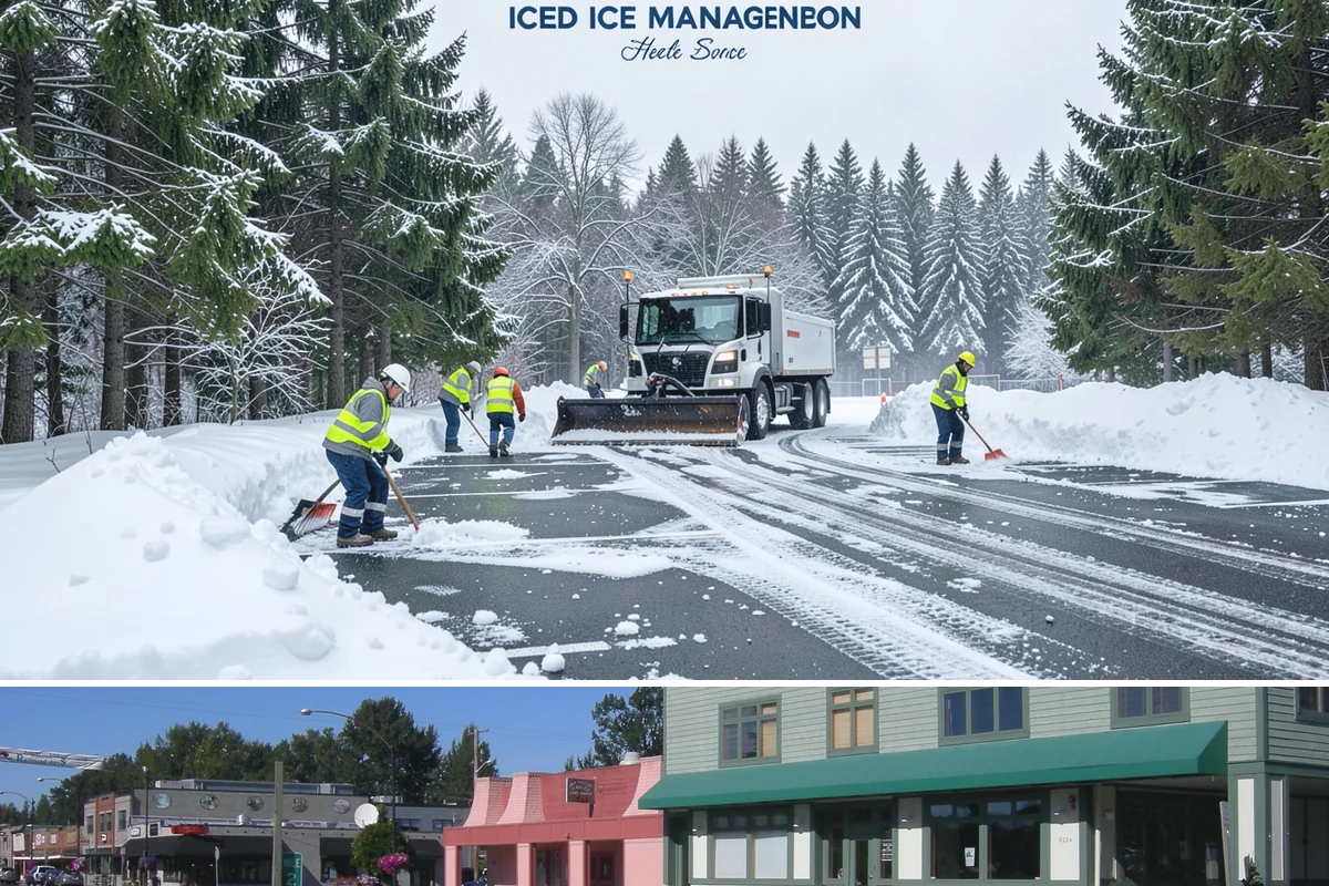 Patio Clearing in Snoqualmie, King County, WA - Serviced after each snowfall through the winter months when patios would otherwise sit iced over.