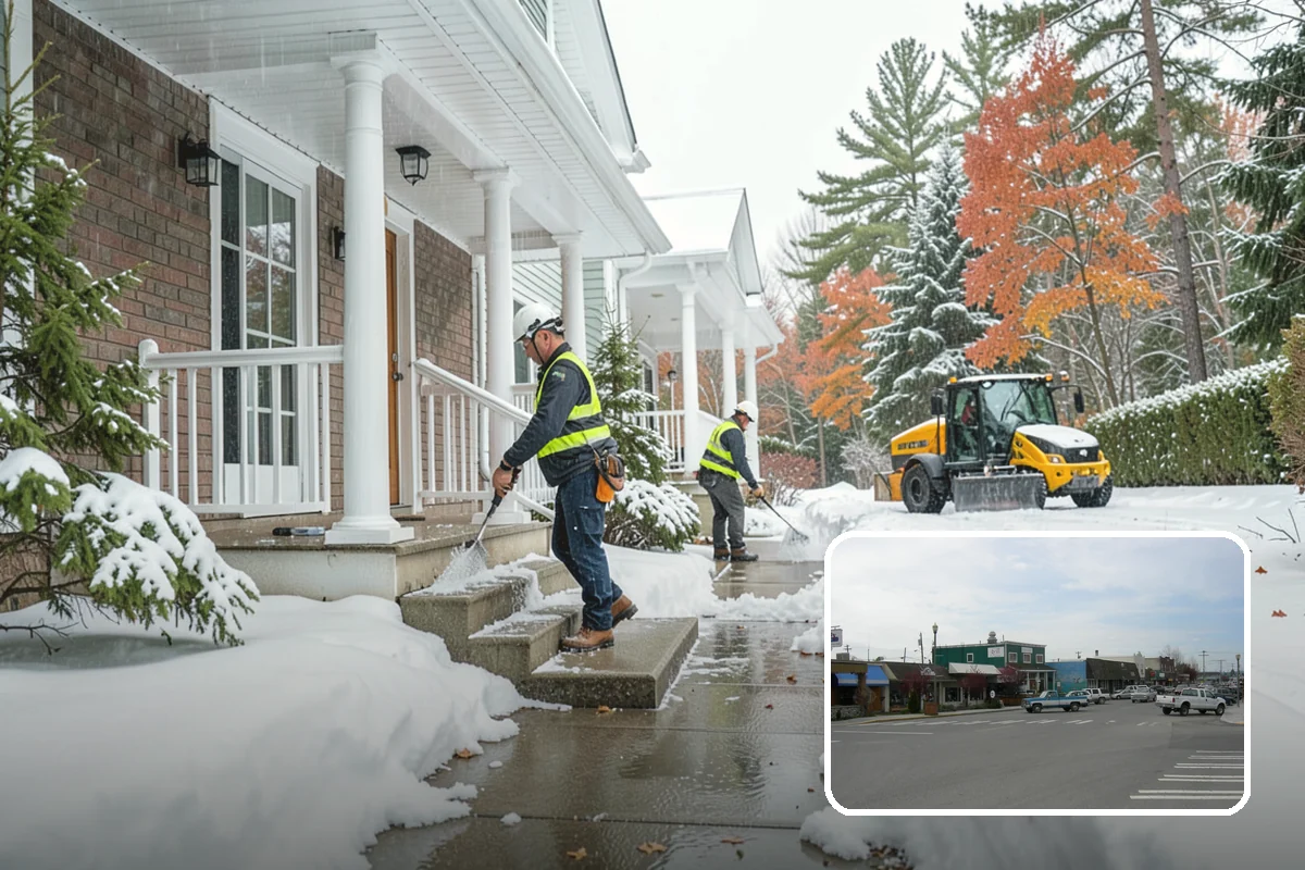 Patio Clearing in Stanwood, Snohomish County, WA - Keeps patios safe and usable in winter