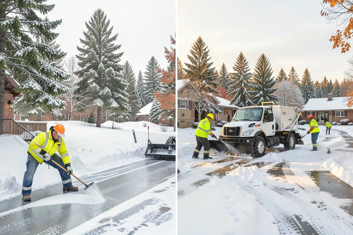 Patio Snow Removal in Anacortes, Skagit County, WA - Assess the patio material and note shaded areas prone to refreeze