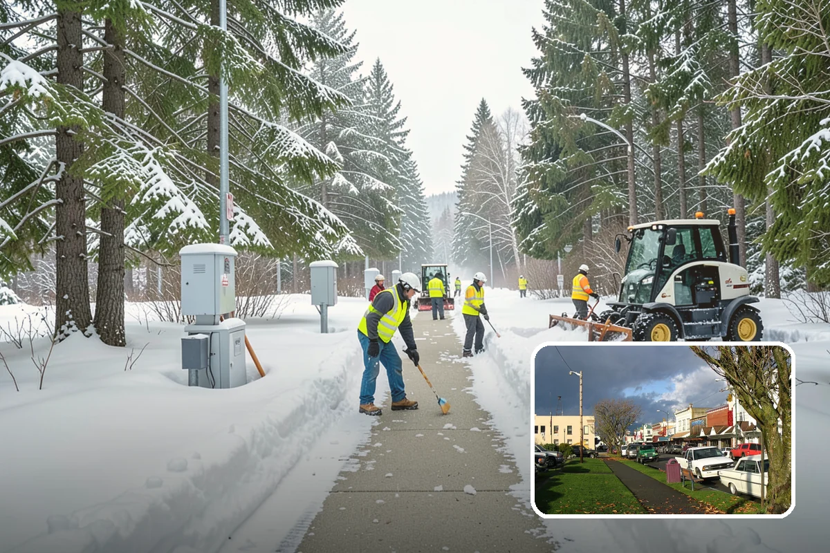 Patio Snow Removal in Arlington, Snohomish County, WA - Protects delicate paver and flagstone surfaces from metal-blade gouging