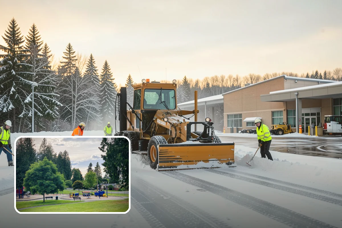Patio Snow Removal in Bonney Lake, Pierce County, WA - Protects delicate paver and flagstone surfaces from metal-blade gouging