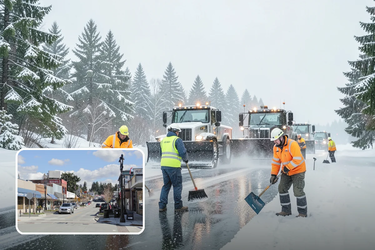 Patio Snow Removal in Bothell, King County, WA - Protects delicate paver and flagstone surfaces from metal-blade gouging
