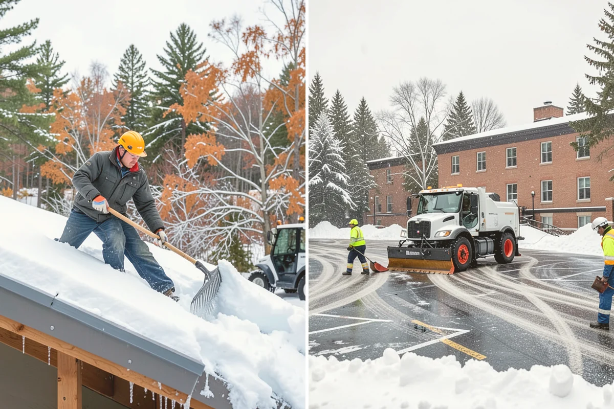 Patio Snow Removal in Bothell, King County, WA - Assess the patio material and note shaded areas prone to refreeze