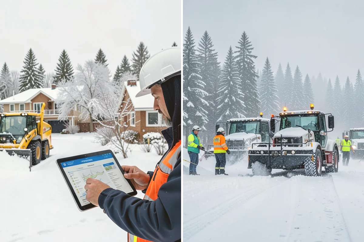 Patio Snow Removal in Brier, Snohomish County, WA - Assess the patio material and note shaded areas prone to refreeze