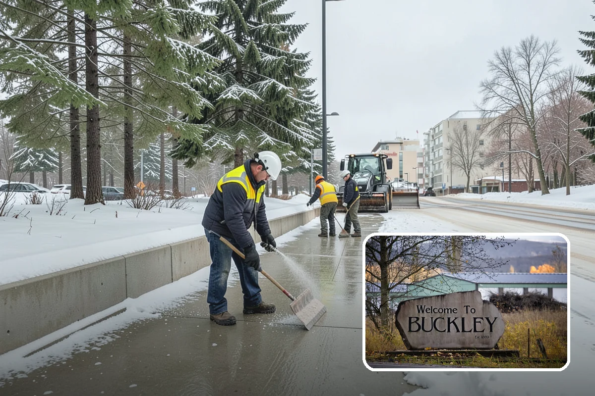 Patio Snow Removal in Buckley, Pierce County, WA - Protects delicate paver and flagstone surfaces from metal-blade gouging