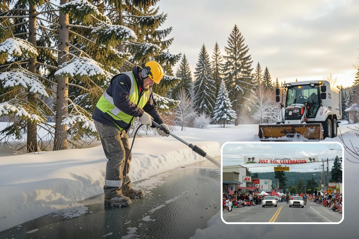 Patio Snow Removal in Carnation, King County, WA - Protects delicate paver and flagstone surfaces from metal-blade gouging