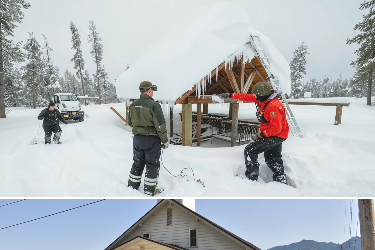 Patio Snow Removal in Concrete, Skagit County, WA - Book before the first Cascade cold snap in late November, since lowland snow events here are brief but arrive with little warning.
