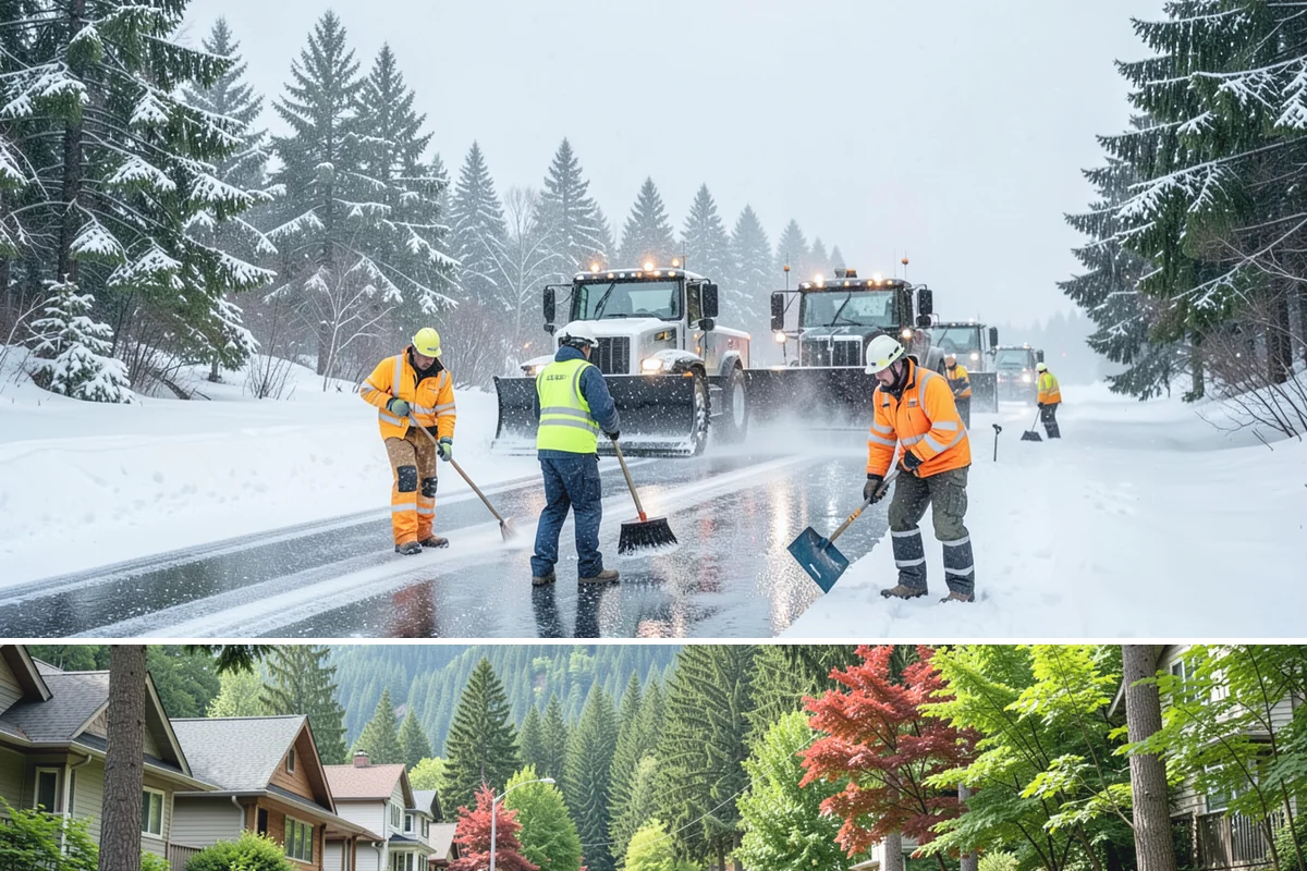 Patio Snow Removal in Darrington, Snohomish County, WA - Book before the first Cascade cold snap in late November, since lowland snow events here are brief but arrive with little warning.