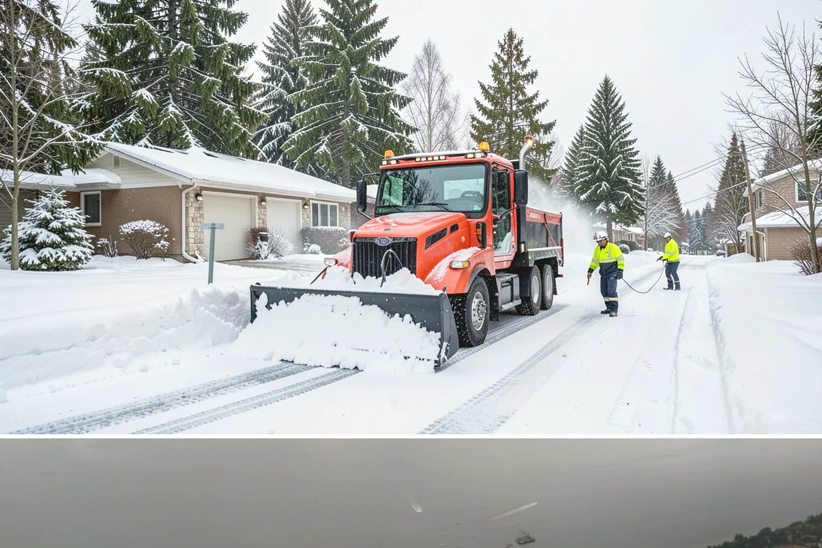 Patio Snow Removal in Des Moines, King County, WA - Book before the first Cascade cold snap in late November, since lowland snow events here are brief but arrive with little warning.