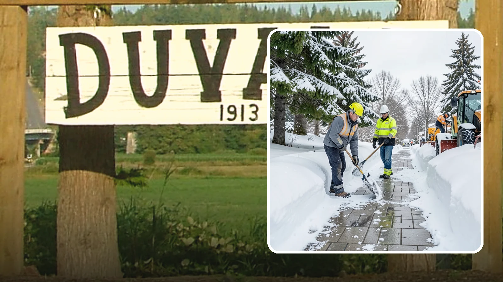 Patio Snow Removal in Duvall, King County, WA - Careful clearing of residential and commercial patios so wet Western Washington snow does not turn slick pavers into a fall...
