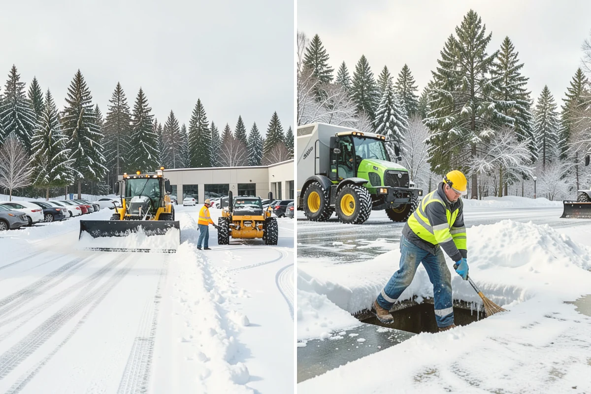 Patio Snow Removal in Edmonds, Snohomish County, WA - Assess the patio material and note shaded areas prone to refreeze