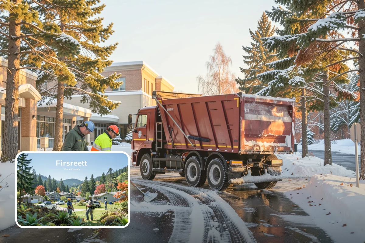 Patio Snow Removal in Fircrest, Pierce County, WA - Protects delicate paver and flagstone surfaces from metal-blade gouging