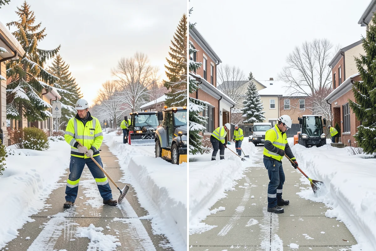 Patio Snow Removal in Gold Bar, Snohomish County, WA - Assess the patio material and note shaded areas prone to refreeze