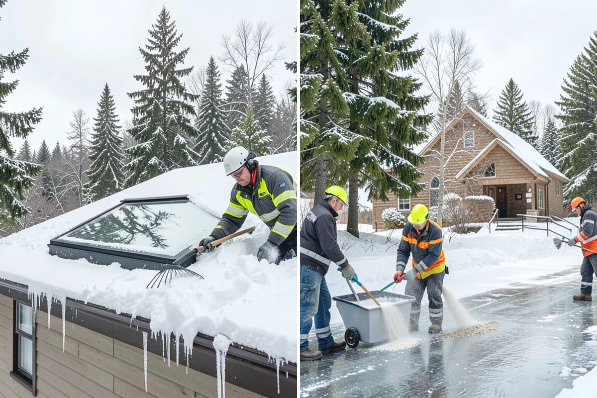 Patio Snow Removal in Granite Falls, Snohomish County, WA - Assess the patio material and note shaded areas prone to refreeze