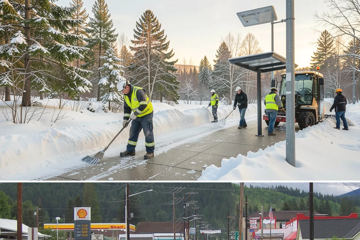 Patio Snow Removal in Granite Falls, Snohomish County, WA - Book before the first Cascade cold snap in late November, since lowland snow events here are brief but arrive with little warning.