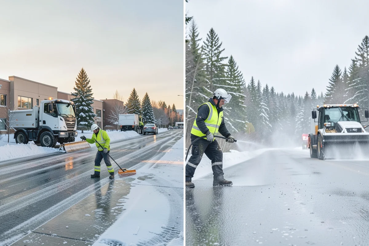 Patio Snow Removal in Hamilton, Skagit County, WA - Assess the patio material and note shaded areas prone to refreeze