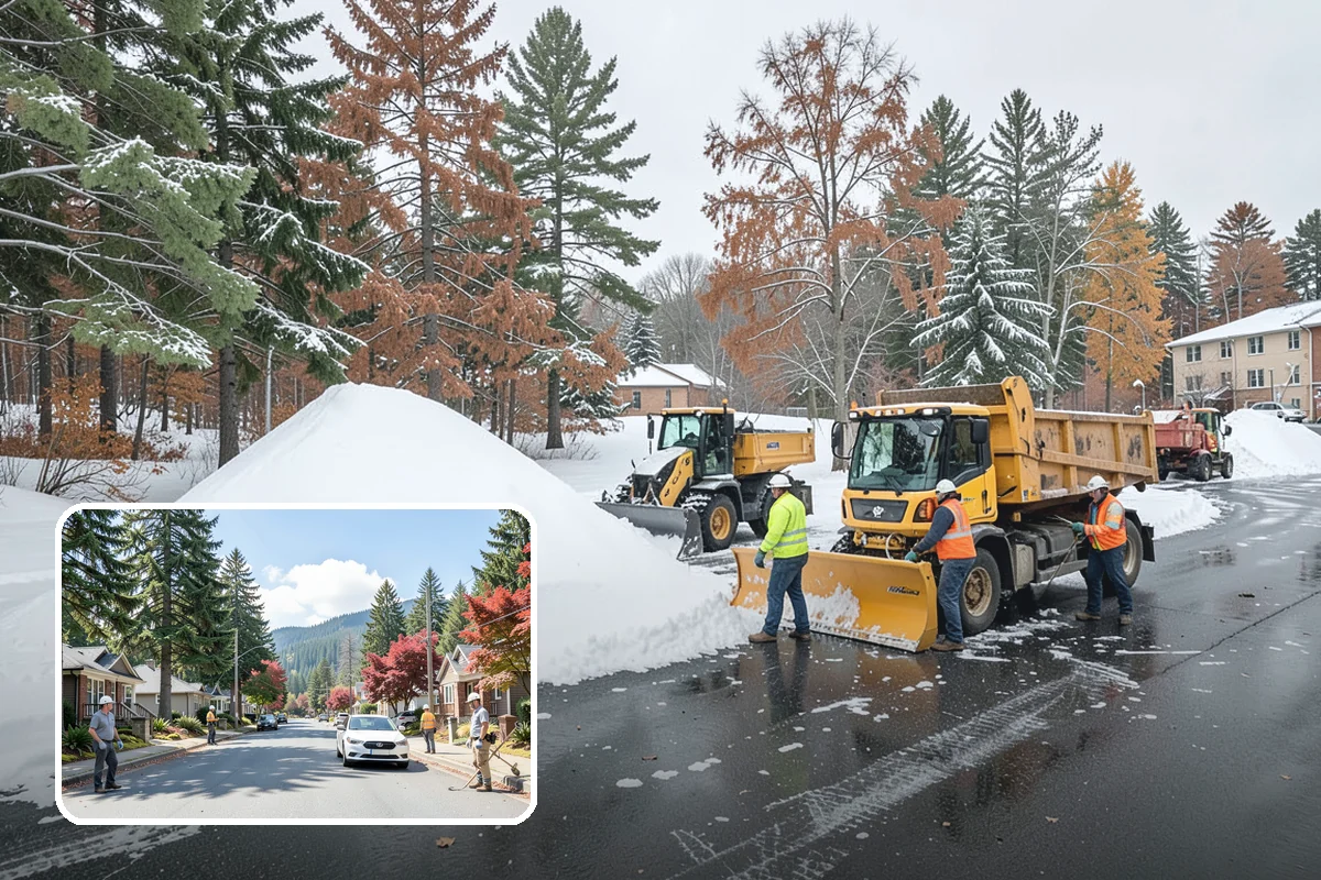 Patio Snow Removal in Hunts Point, King County, WA - Protects delicate paver and flagstone surfaces from metal-blade gouging