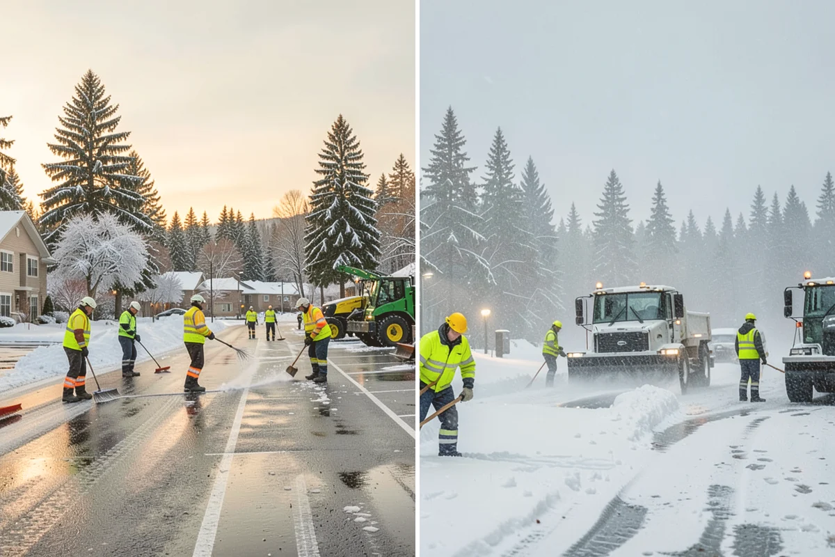 Patio Snow Removal in Index, Snohomish County, WA - Assess the patio material and note shaded areas prone to refreeze