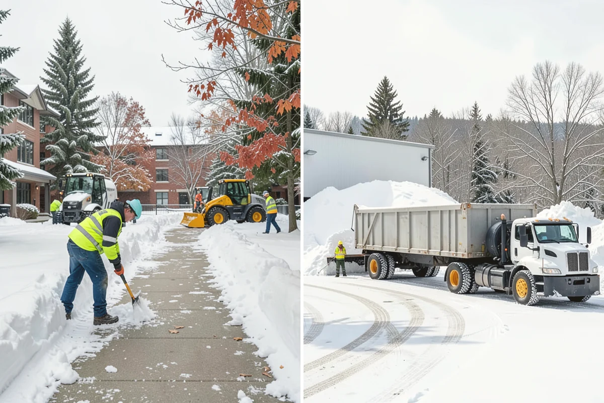 Patio Snow Removal in Issaquah, King County, WA - Assess the patio material and note shaded areas prone to refreeze