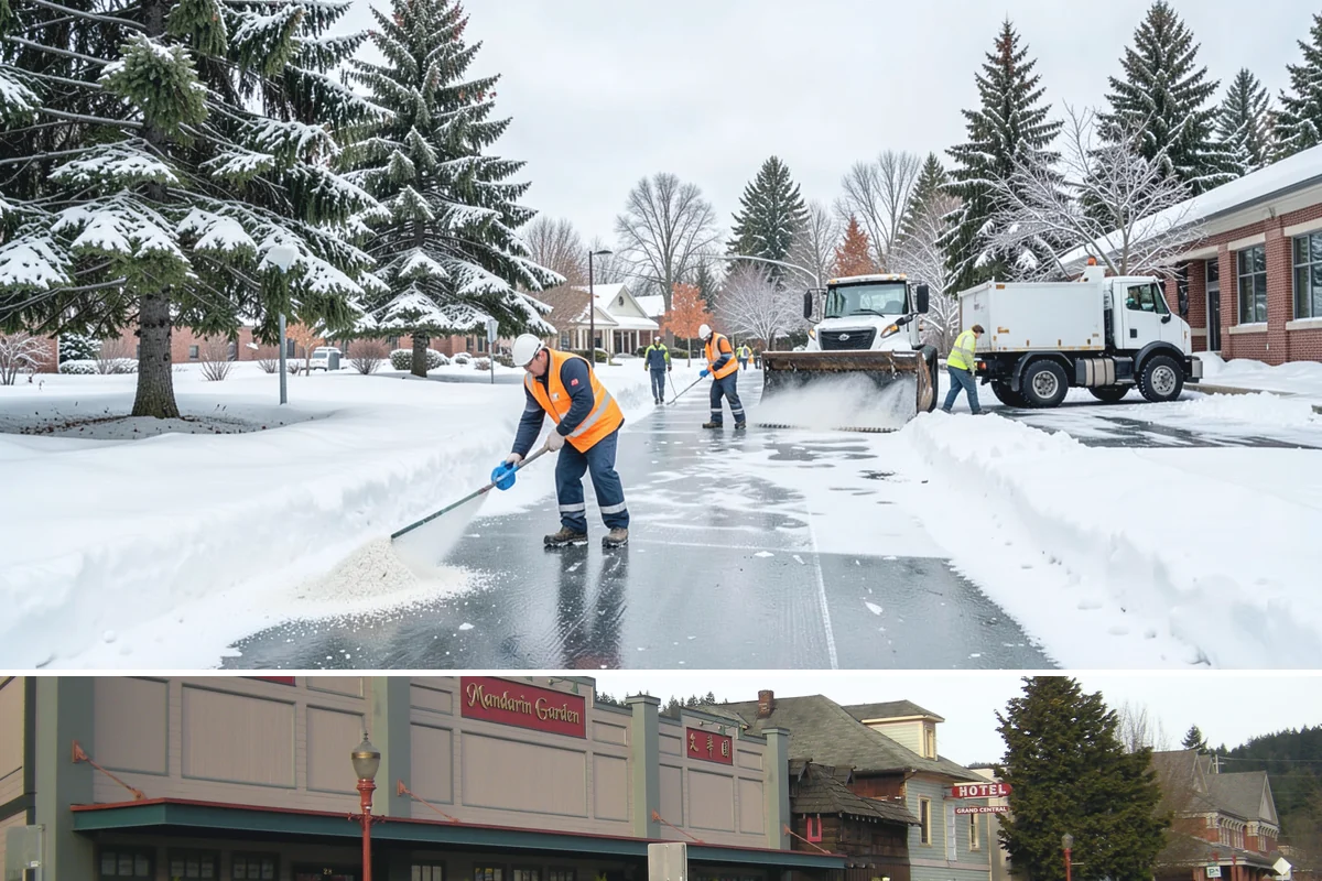 Patio Snow Removal in Issaquah, King County, WA - Book before the first Cascade cold snap in late November, since lowland snow events here are brief but arrive with little warning.