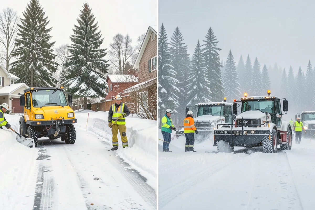 Patio Snow Removal in Kent, King County, WA - Assess the patio material and note shaded areas prone to refreeze