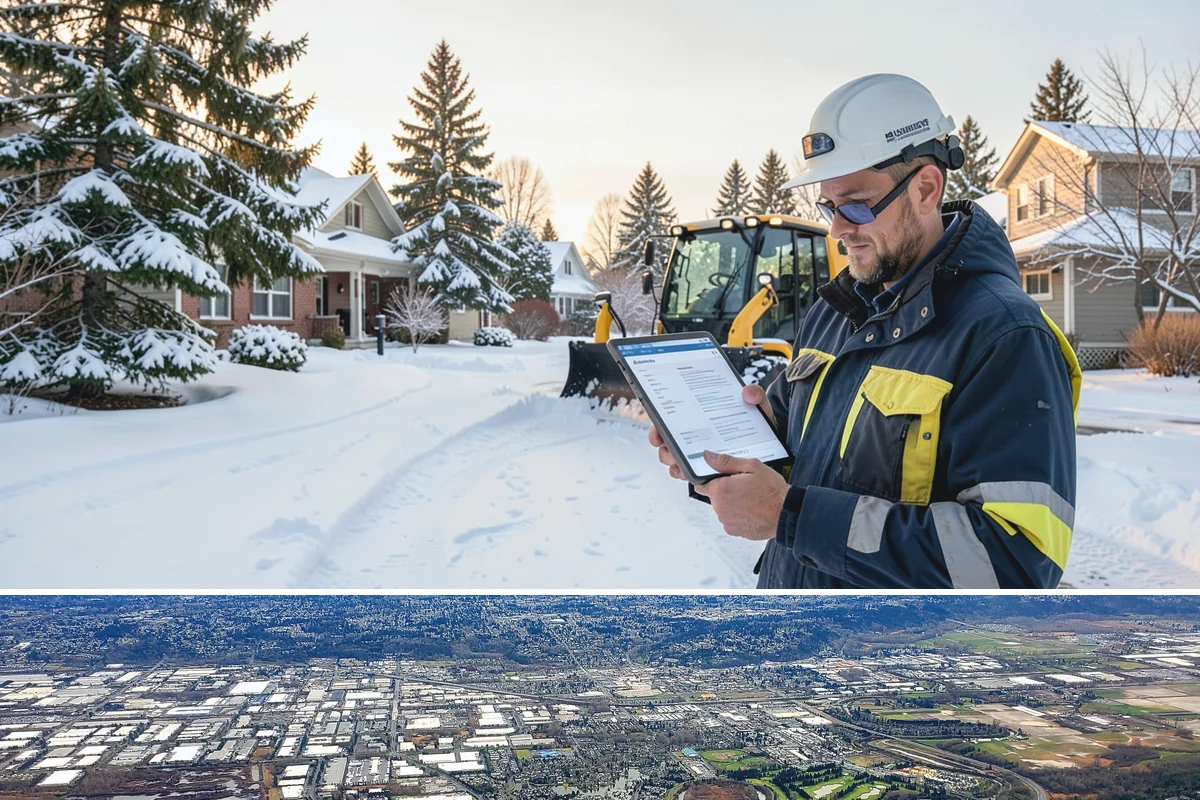 Patio Snow Removal in Kent, King County, WA - Book before the first Cascade cold snap in late November, since lowland snow events here are brief but arrive with little warning.