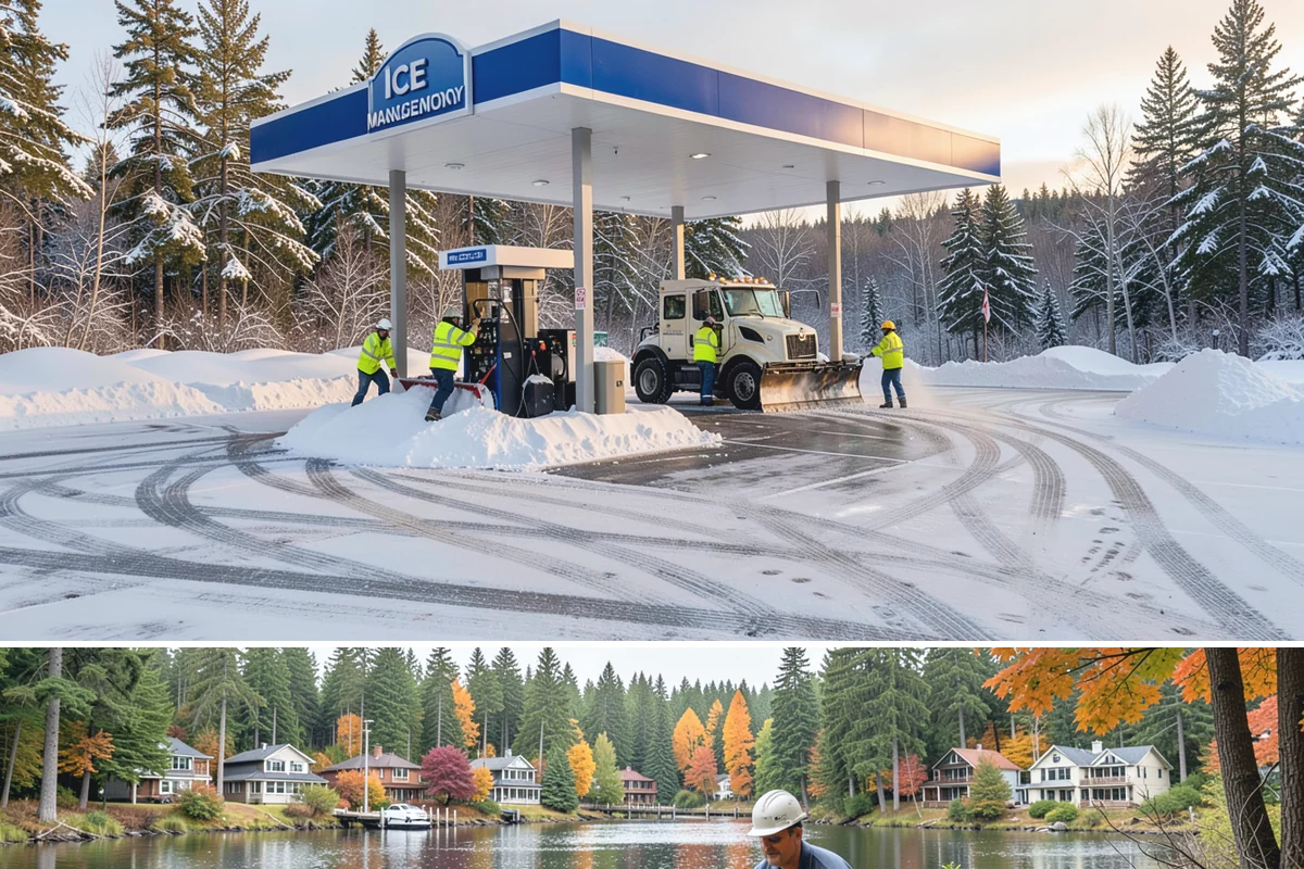 Patio Snow Removal in La Conner, Skagit County, WA - Book before the first Cascade cold snap in late November, since lowland snow events here are brief but arrive with little warning.