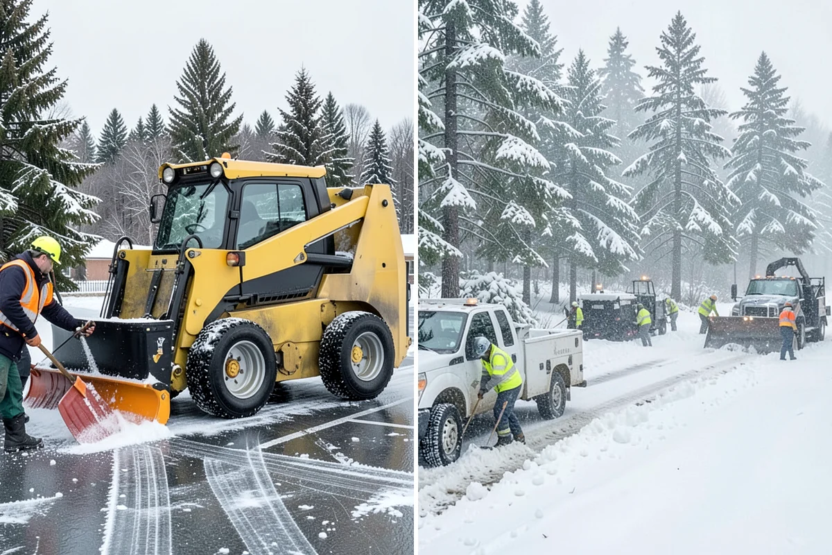 Patio Snow Removal in Lake Forest Park, King County, WA - Assess the patio material and note shaded areas prone to refreeze