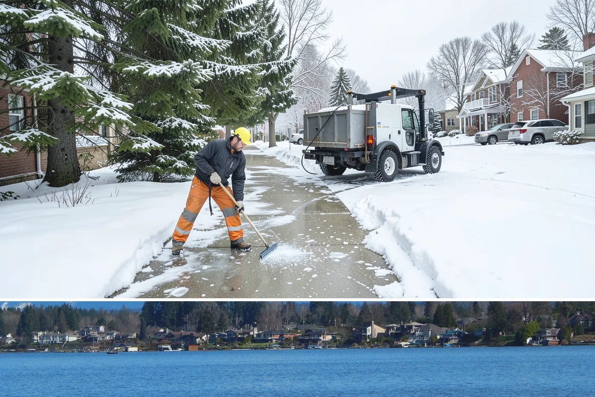 Patio Snow Removal in Lake Stevens, Snohomish County, WA - Book before the first Cascade cold snap in late November, since lowland snow events here are brief but arrive with little warning.