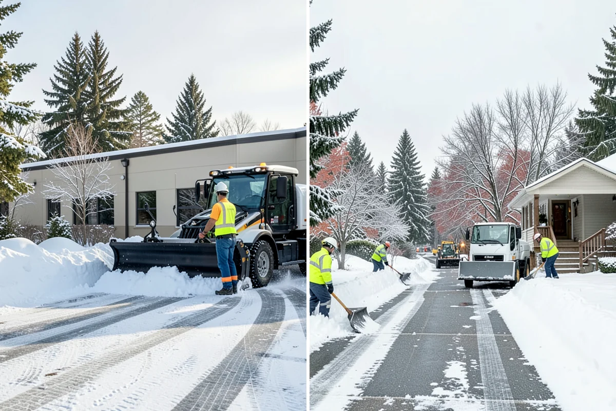 Patio Snow Removal in Lakewood, Pierce County, WA - Assess the patio material and note shaded areas prone to refreeze