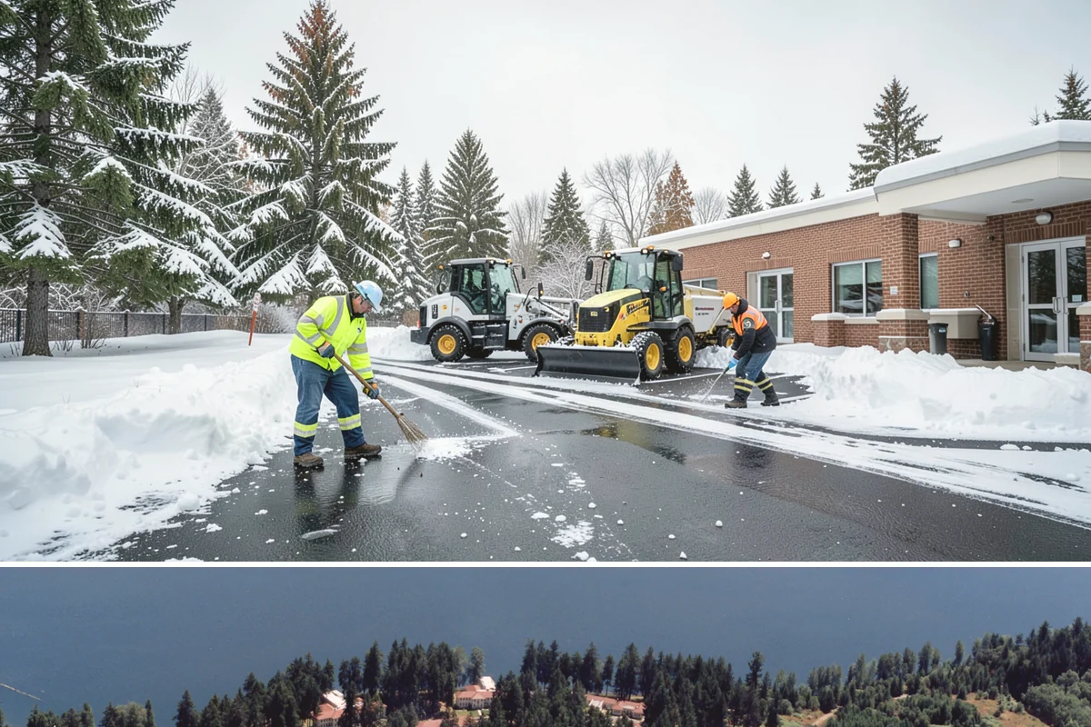 Patio Snow Removal in Lakewood, Pierce County, WA - Book before the first Cascade cold snap in late November, since lowland snow events here are brief but arrive with little warning.