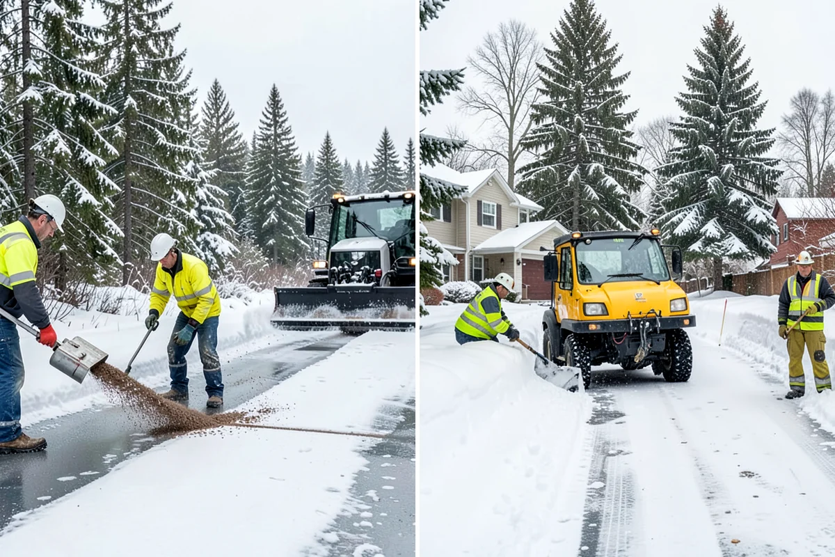 Patio Snow Removal in Lyman, Skagit County, WA - Assess the patio material and note shaded areas prone to refreeze