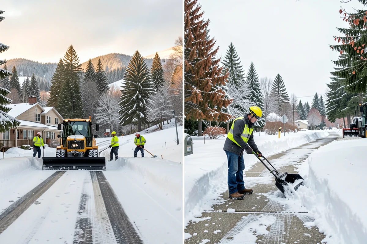 Patio Snow Removal in Maple Valley, King County, WA - Assess the patio material and note shaded areas prone to refreeze